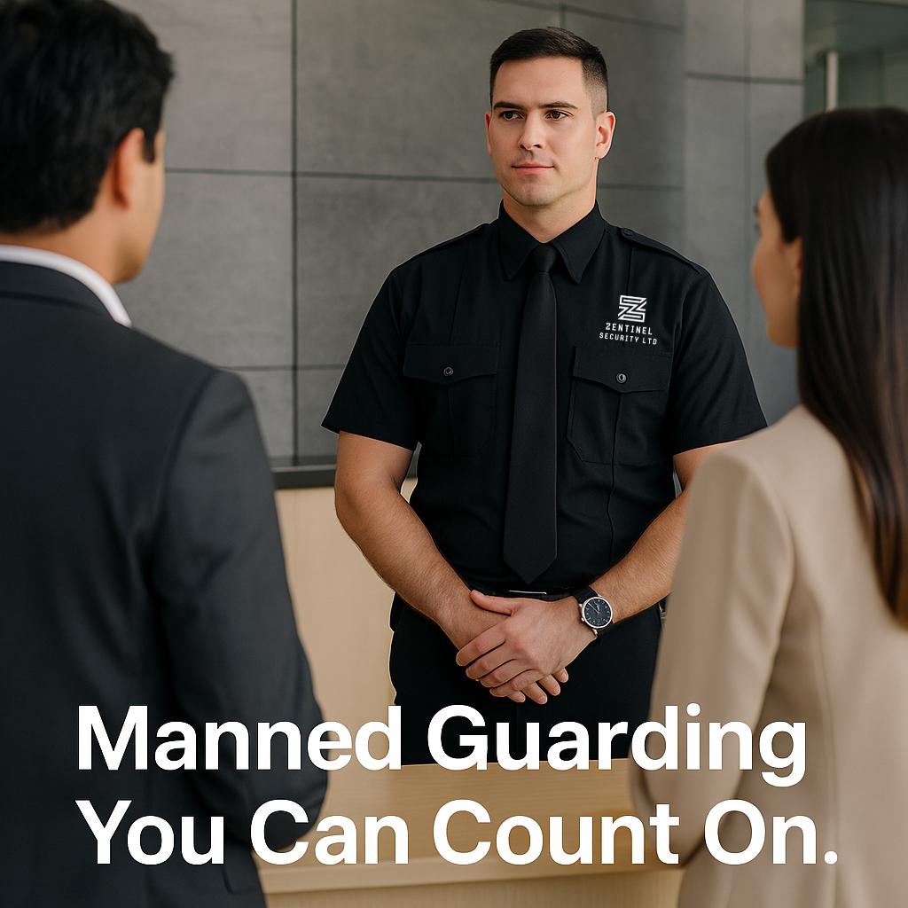 Security guard on patrol